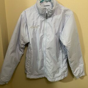 Columbia Light Blue Women's Zip-Front Puffer Jacket